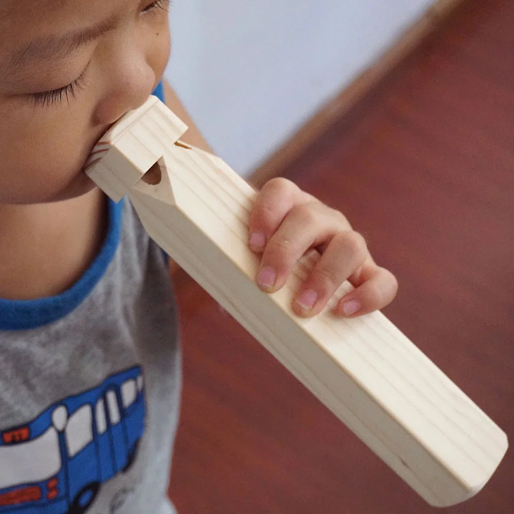 

Wooden Train Whistle Realistic Musical Slide Instrument Creative Gift for Kids Stage Performance Train Whistle Toy