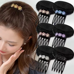 Rhinestone Invisible Fluffy Sponge Hair Clip Front Volume Base Puff Cushion Hairs Clips Bun Hair Styling Tool Women Hair Hairpin