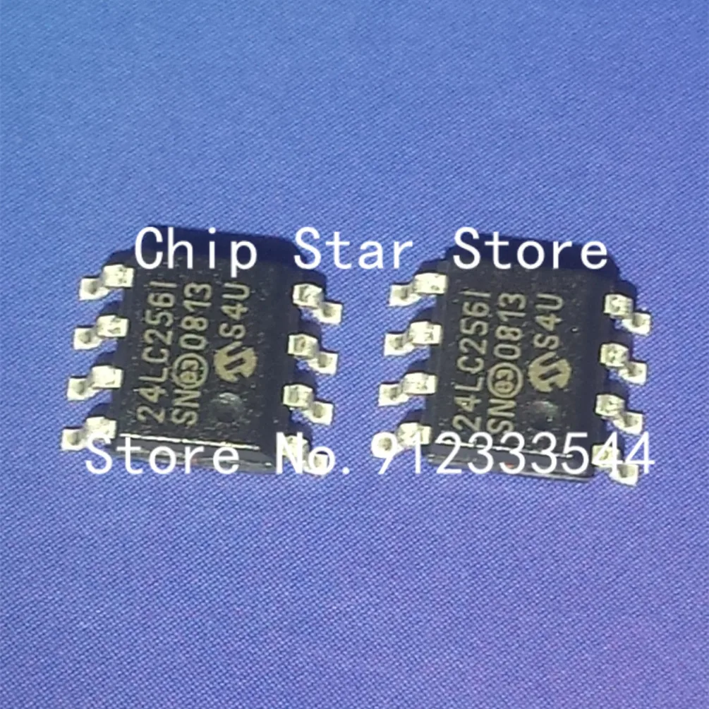 5-100pcs  24LC256-I/SN 24LC256T-I/SN 24LC256 SOIC8 EEPROM 256 Kbit 32K x 8bit Serial I2C (2-Wire) 100%New And Original