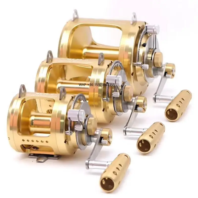 

80W 130W Heavy Duty 2 Speed Offshore Big Game Fishing Reel Deep Sea Boat Tuna Saltwater Fishing Trolling Reel