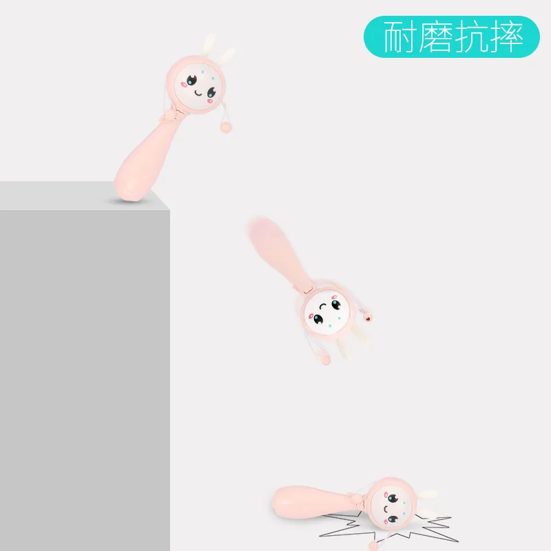 Baby Music Teether Toys Rabbit Intelligent Baby Rattles Smart Bunny Smarty Media Smart Shake Newborn Early Educational Toy