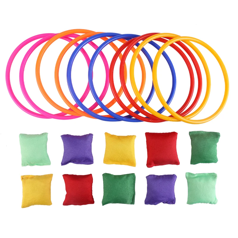 مخروط لعبة حلقة الرمي ، لعبة ممتعة للأماكن الداخلية والخارجية للعب ، مجموعة واحدة