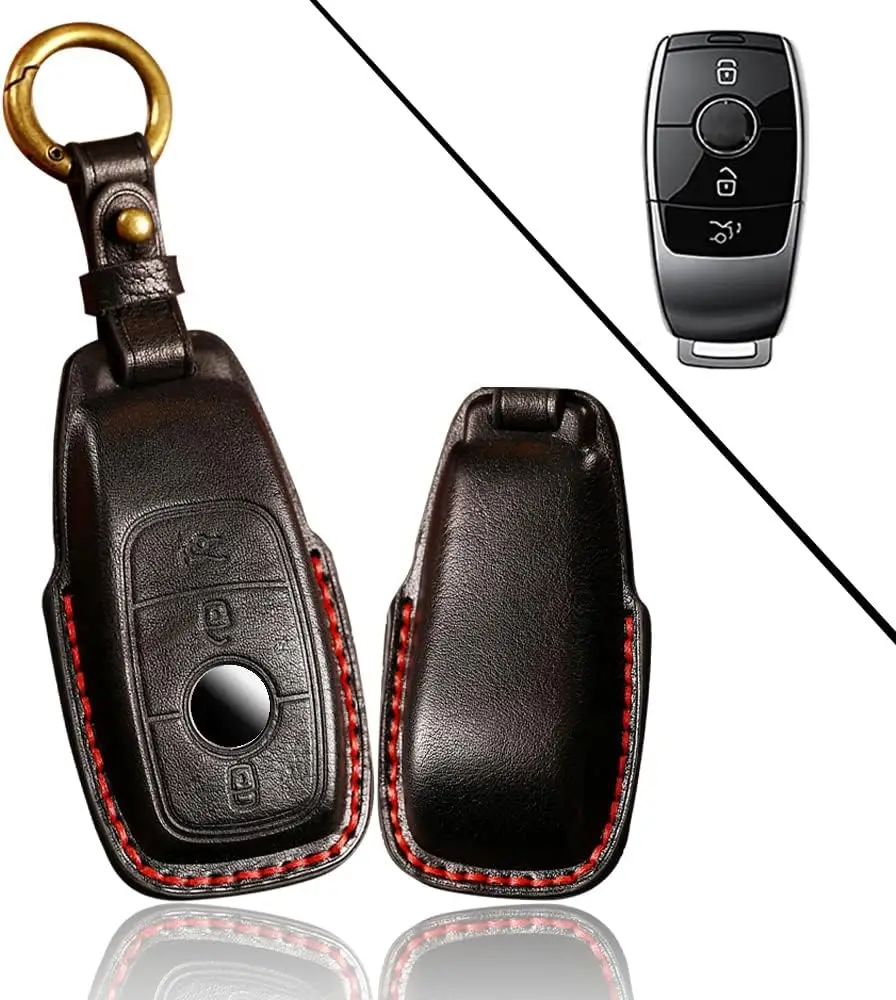 

WH Car Key Fob Cover Fit For Mercedes Benz E Class E300 E400 E43, 2018 Up S Class, 2017 2018 W213