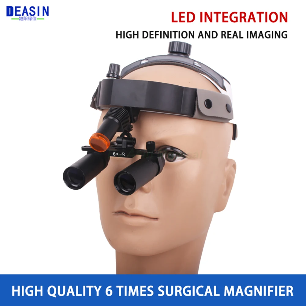 

6X Integrated surgical headlight headlamp high brightness headlamp Surgical Oral External Neurological dentistry Laboratory tool