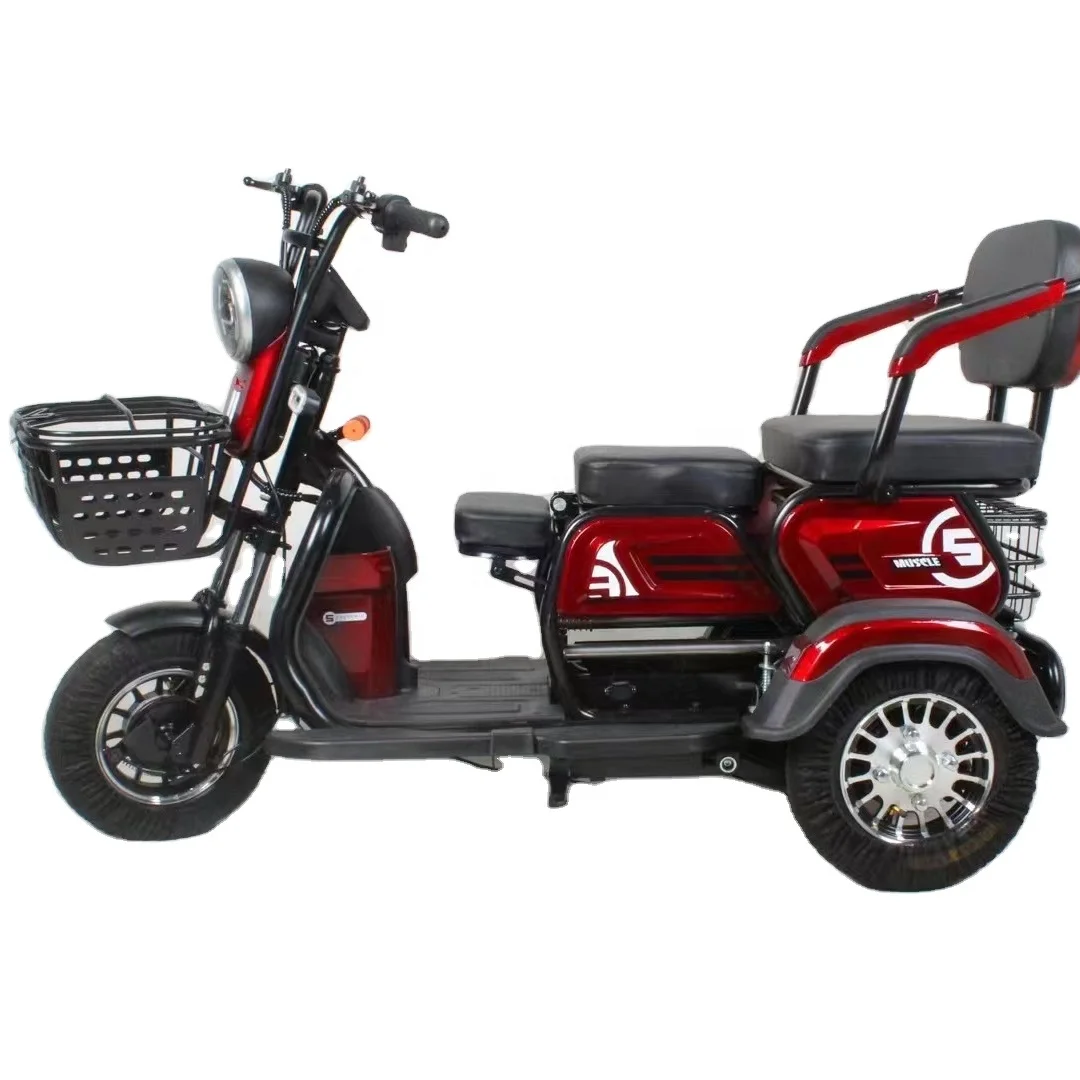 

3 Seats Adult Battery Driving Electric Passenger Tricycle City Recreational Vehicle
