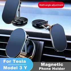 Soporte magnético de coche para Tesla Model 3 Y iPhone 13 12 14 Pro Max, soporte de teléfono para coche