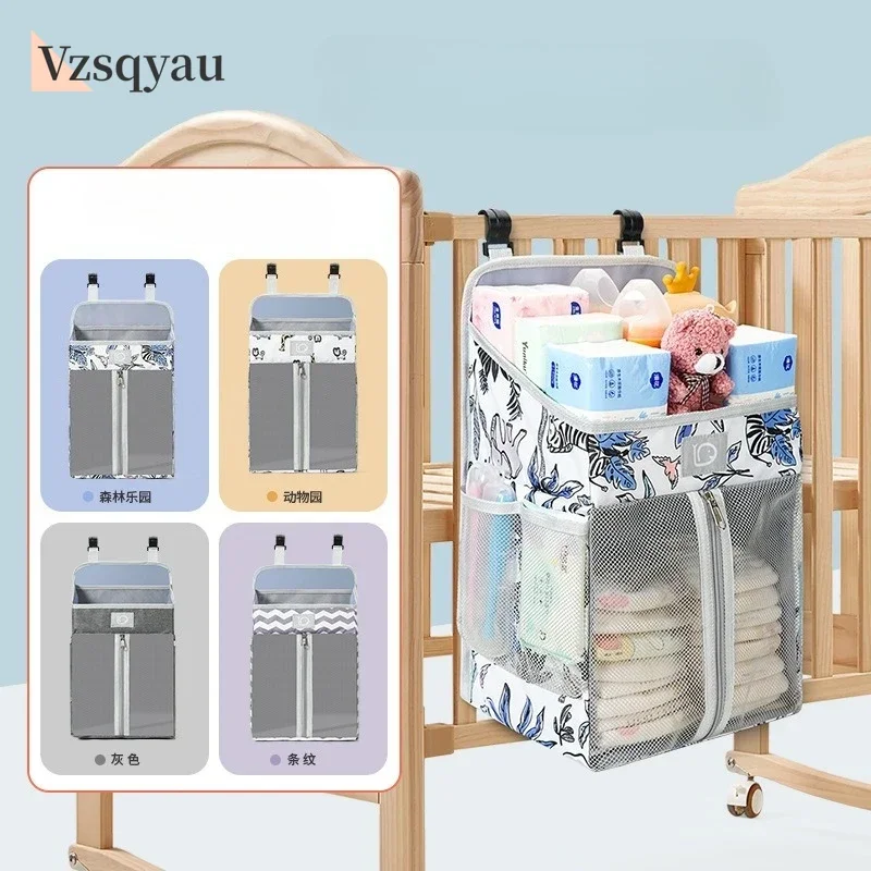 

Многослойная детская прикроватная сумка большой емкости с несколькими сегментами, функциональный органайзер, подвесные карманные сумки для хранения, новинка