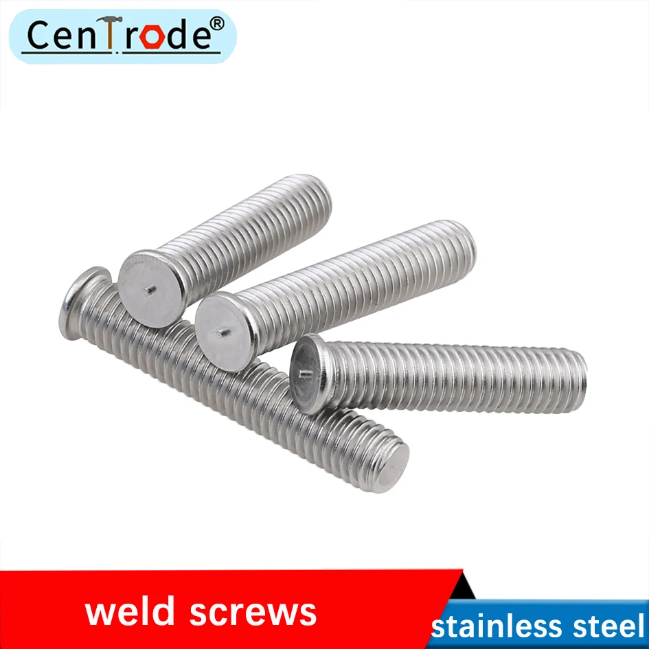 304 stainless steel welding screw spot welding screw welding stud spot welding stud screw m6 m8