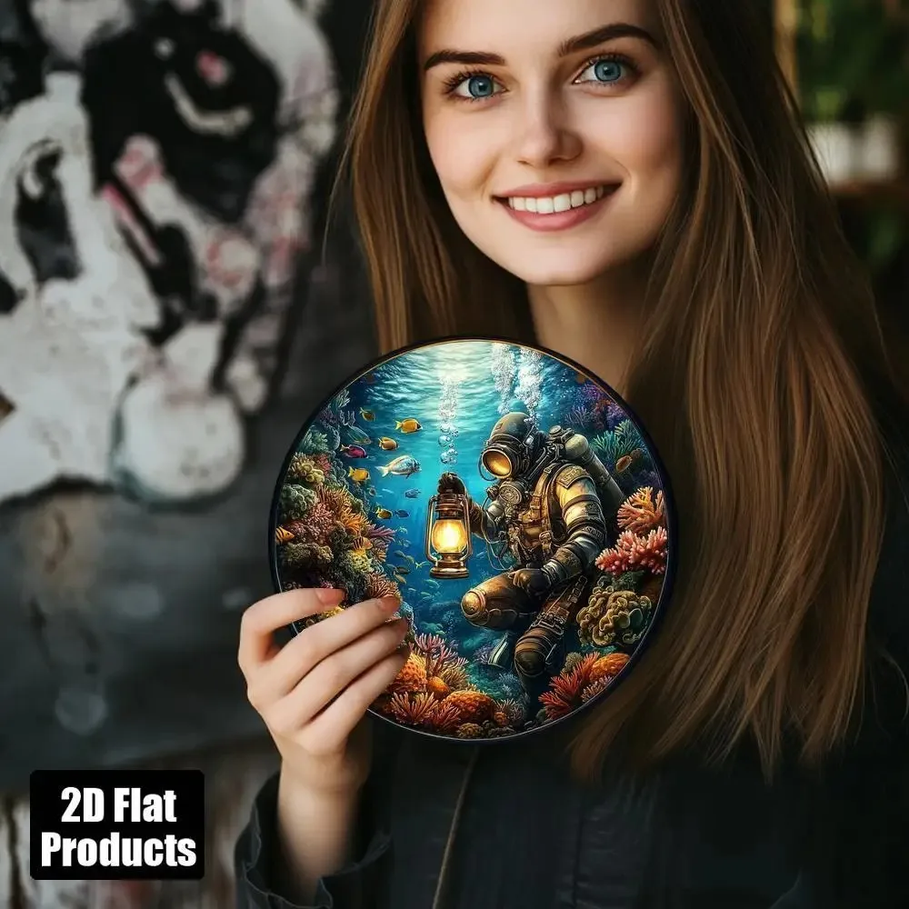 لافتة حائط مسطحة ثنائية الأبعاد من العلامة التجارية - ديكور غرفة النوم وغرفة الطعام والمكتب والمقهى هدية مثالية لأصدقاء العائلة