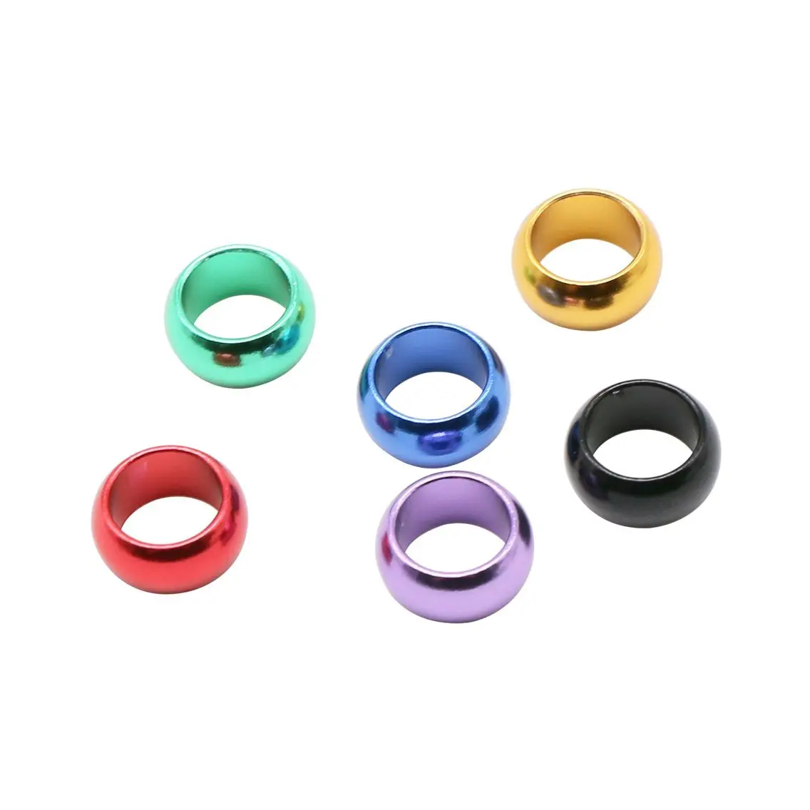 12 pezzi ID 8/10mm Anello per piede di piccione in alluminio senza numero Anello per piede di uccello Allenamento di volo all\'aperto Identificazione