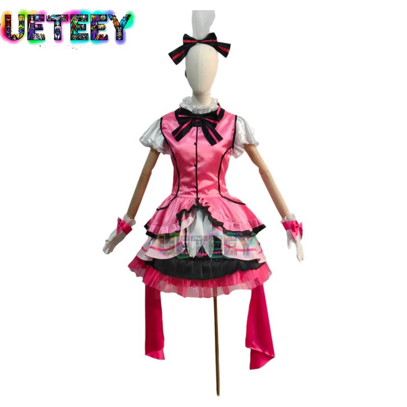 

UETEEY COS Love Live! Кира Кира Sensation Honoka Kousaka Косплей Костюм Хэллоуин Аниме Одежда Индивидуальный Размер