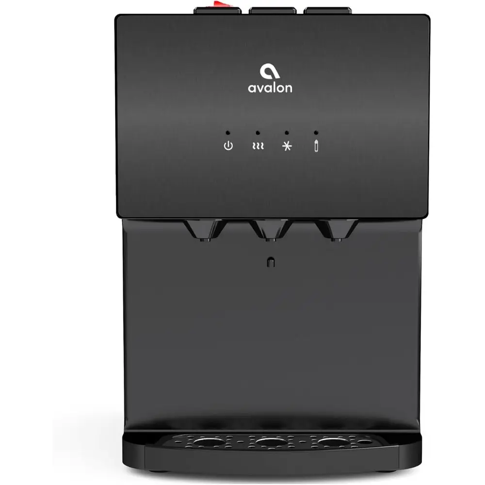 A12BLK Countertop Bottleless Water Dispenser with Hot Cold and Cool Water Dual Filtration Self Cleaning and Built-in Nightlight view 3