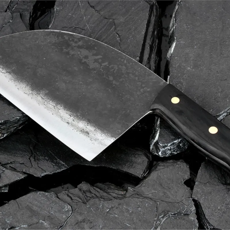 Full Tang Chef Knife Handmade Forged High-carbon Clad Steel Kitchen Knives Cleaver Filleting Slicing Broad Butcher knife