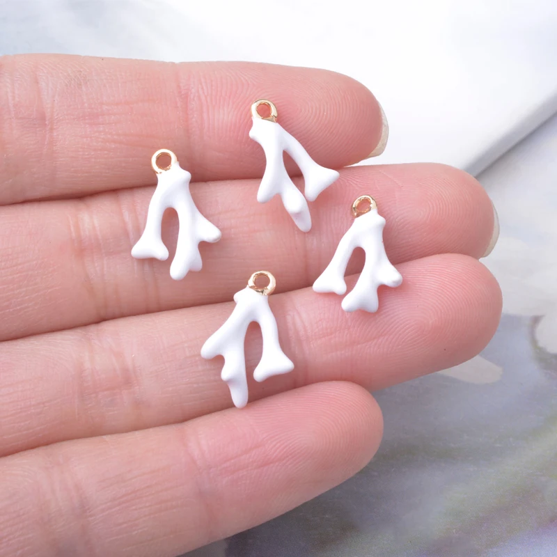 20 Stück doppelseitige Emaille-Korallenanhänger mit Öltropfen-Design für Ohrringe, Halsketten, Armbänder und Schmuckdekorationen – Detail 12
