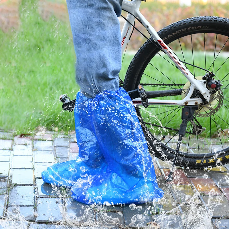 Capa de sapato de chuva descartável para adultos e crianças, capa de chuva grossa antiderrapante, impermeável para pés, botas de chuva, estudantes