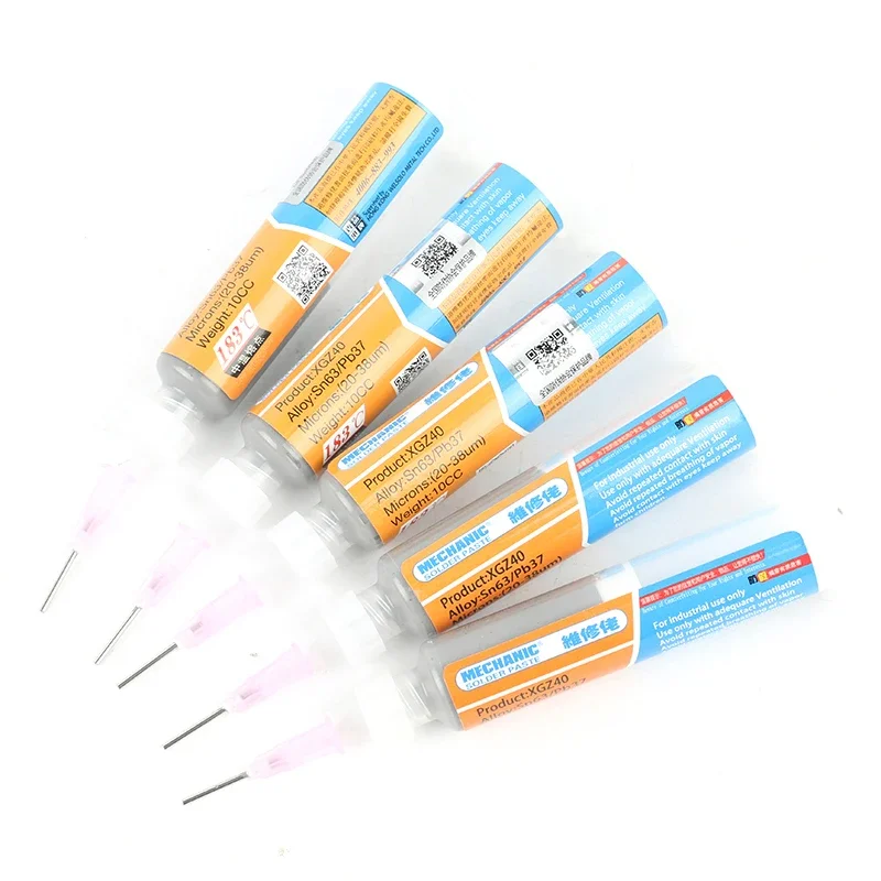 5PCS/Lot 100% Hong Kong MECHANIC BGA Solder Flux Paste Soldering Tin Cream Sn63/Pb37 25-45um XG-40