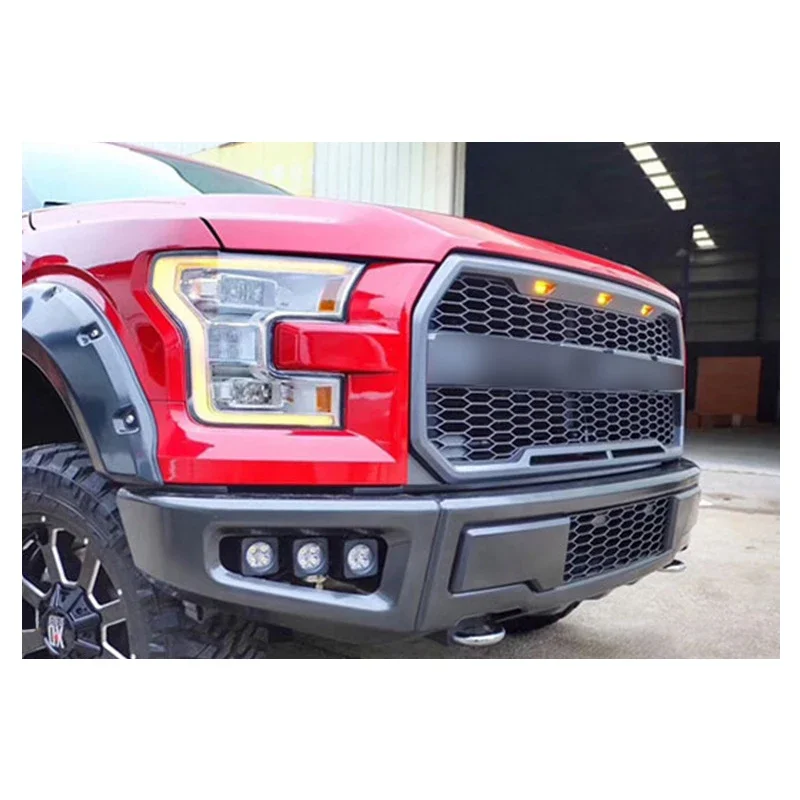 Top Quality Auto Car Accessory PP Raptor Front Bumper Conversion Bumper Front Bumper Fits For Ford F150 2015-2017