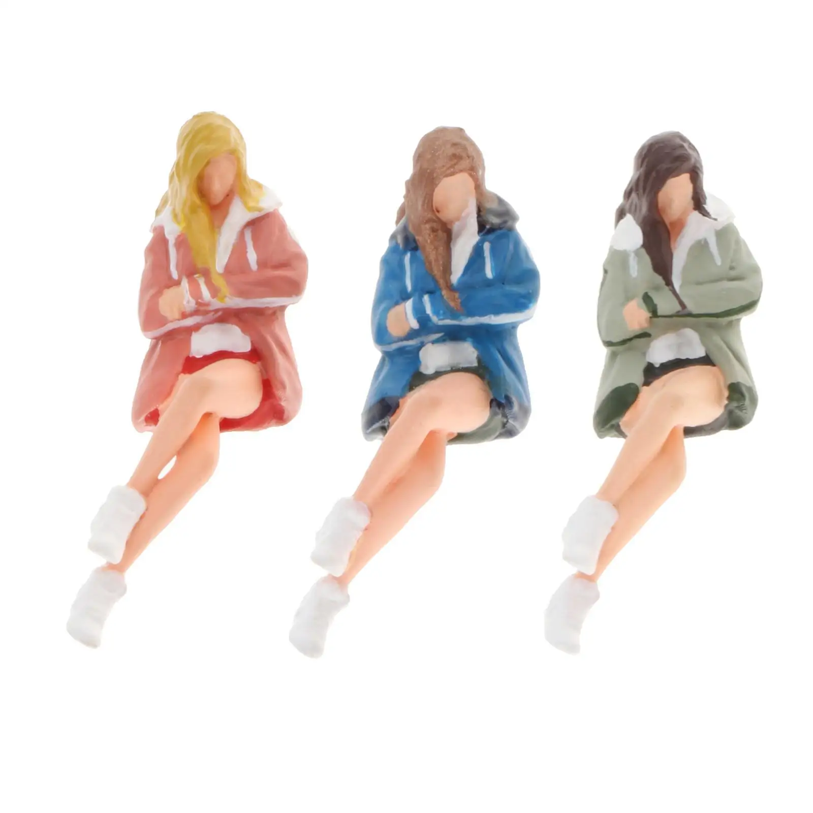 โมเดลคนจิ๋วขนาด 1:64 สำหรับตกแต่งบ้านจำลอง โมเดลบอนไซ ของตกแต่ง โมเดลเด็กผู้หญิงสำหรับตกแต่งฉาก