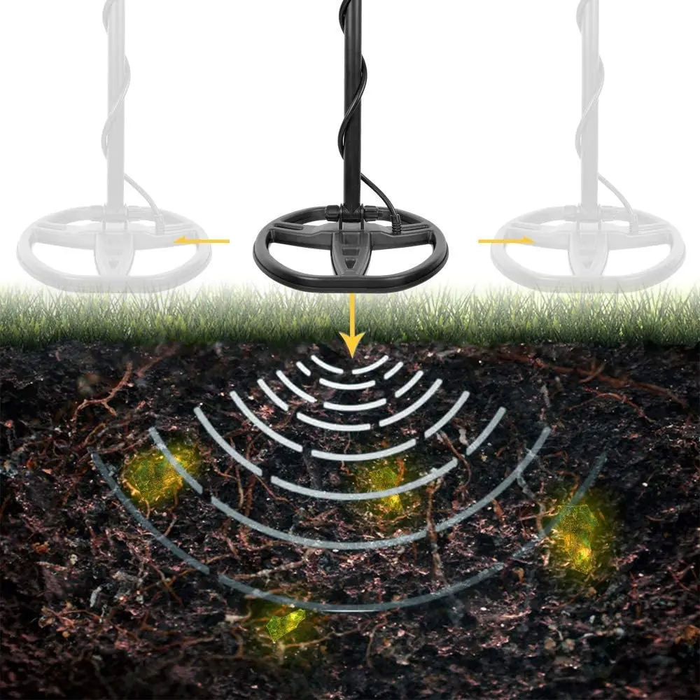 أجهزة كشف المعادن الصناعية ذات حساسية عالية 13 بوصة لفائف الذهب حفار الكنز هنتر كاشف المعادن-المهنية MD6350