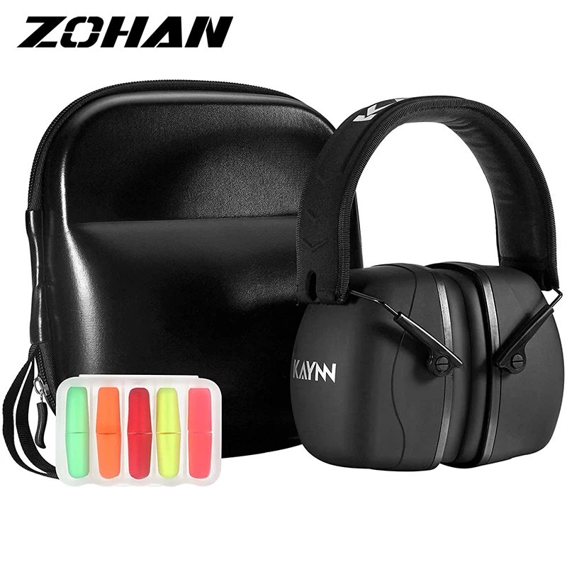 ZOHAN Ear Protection Passive Earmuffs Safety Hearing Protector Noise Reduction Hearsets for Shooting NRR30dB Tactical Equipment