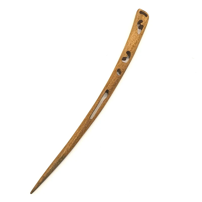 Natural Green Sandalwood Hand Carved Hairpin Collections L076