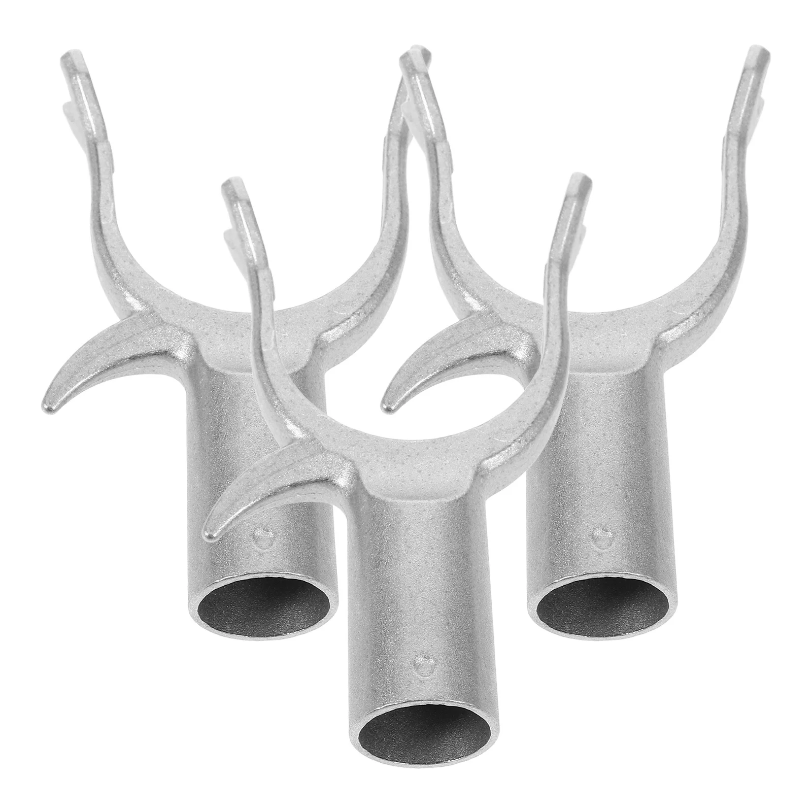 3 قطعة قضيب الملابس شوكة استبدال سبائك الألومنيوم تجفيف القطب رئيس شرفة الملابس معلقة أداة لوازم المنزل أجزاء القطب