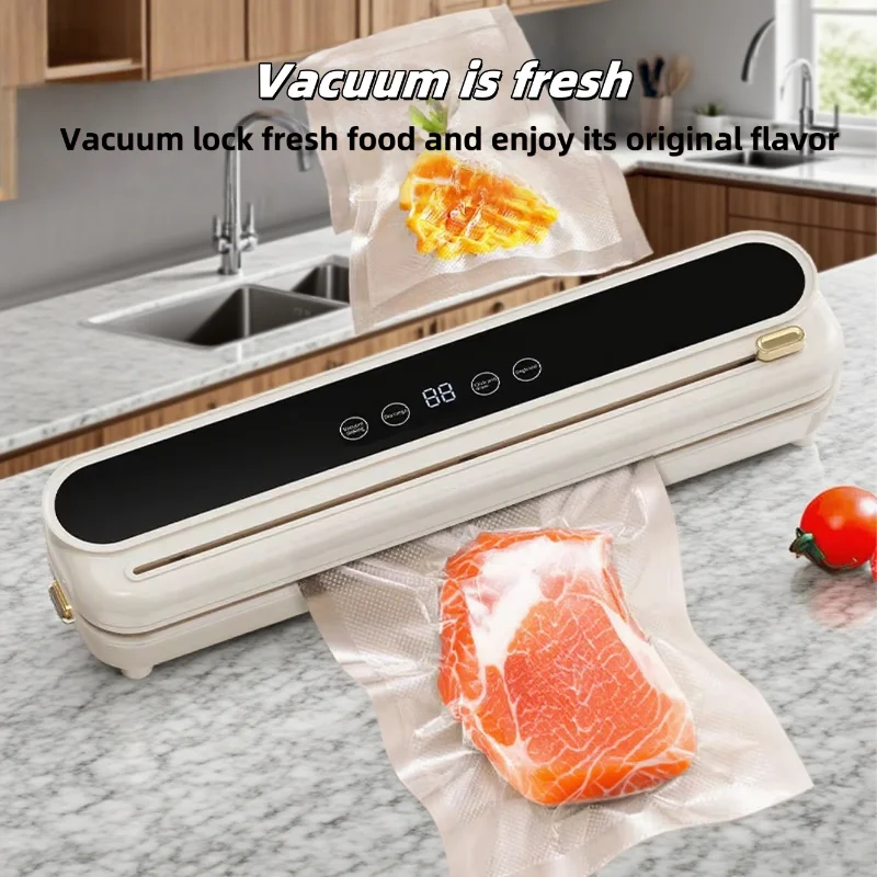 جديد الكهربائية فراغ السدادة للمطبخ الجاف الرطب تخزين المواد الغذائية المدمج في القاطع زر اللمس سهلة ختم الأجهزة المنزلية الغذاء