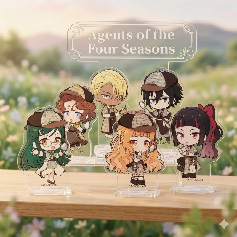 

Agents of the Four Seasons Hinagiku Kayo 10cm Acrylic Stand Model Keychain Figure Plate Table Decoration Cosplay Prop Gift New