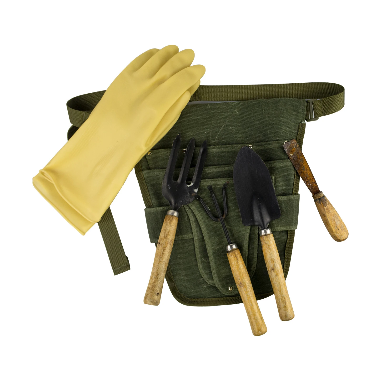 Garden Canvas Tool Belt Bag with Multiple Pocket Storage Waterproof Portable Men Women Durable Scissors Lawn Mower Household