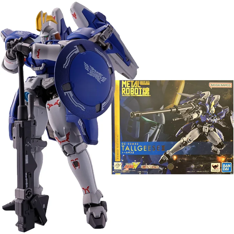 Original BANDAI SPIRITS METAL ROBOT SPIRITS OZ-00MS2 Tallgeese II Mobile Suit Gundam Wing 14CM Action Figure Toys Gifts