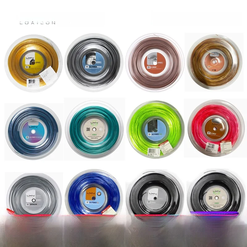 

Luxilon Alu Power Rough 4G Tennis Racket String Whole Roll Scissors Cut Match Play Durable Polyester Elasticity 50-55 Pound T...