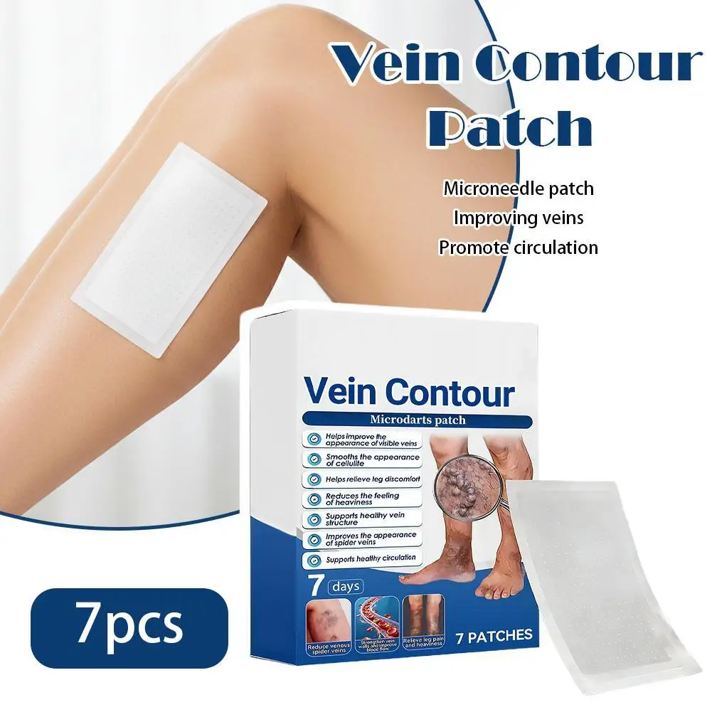 7 PCS/Bag Unisex Varicose Veins Treatment Patch Legs Sore Swelling Plaster Promote Metabolism Promote Smooth Blood Circulation