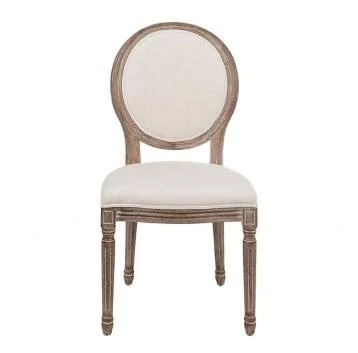 Luxury Leather Louis chair with solid wood legs can make great Collocation with dinning table set dining room furniture