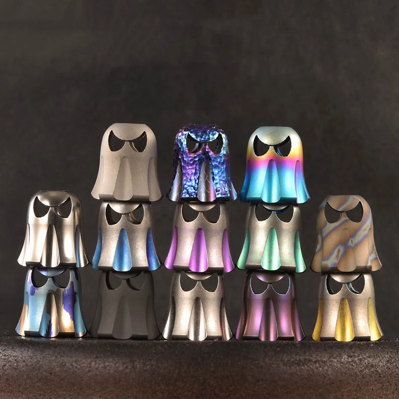 Titanium Halloween Big Ghost Knife Pendant Couple Necklace Bracelet Pendant Multi Tool Camping Tools Tactical Accessories