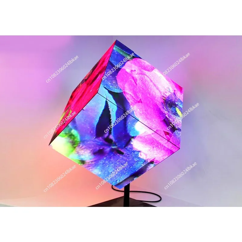 Led cube screen - indoor/outdoor full color cube electronic advertising display - high-definition storefront signage