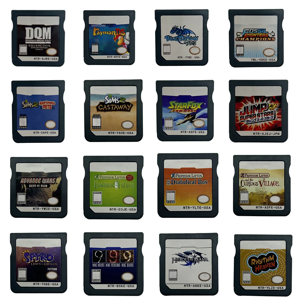 

Игровые карты NDS — коллекция DS NDS 3DS 3DS NDSL Игровые картриджи Портативные плееры для видеоигр