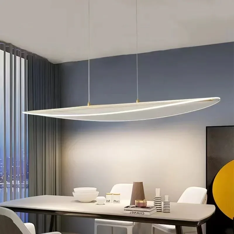 Imagem -03 - Nordic Curva Longa Led Lustres para Sala de Jantar Chá Mesas de Alimentos Mesas de Escritório Luminária Decoração para Casa Pendurado Luminária