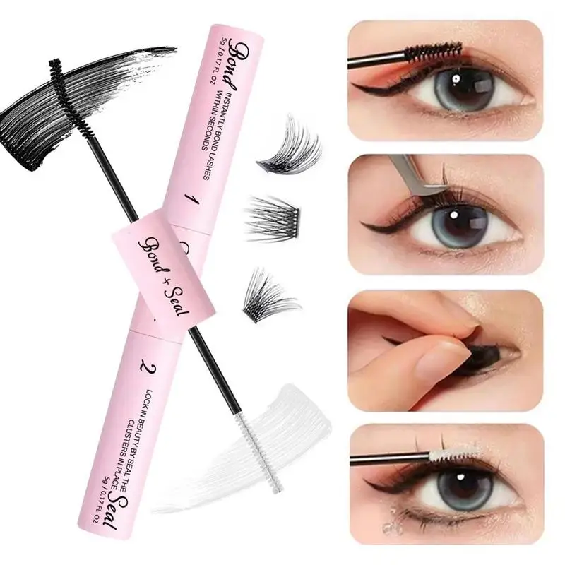 1pcs Quick Drying Eyelash Bond And Seal Fast Drying Lash Glue And Sealer Waterproof Strong Hold Cluster Lash Glue Bond And Seal