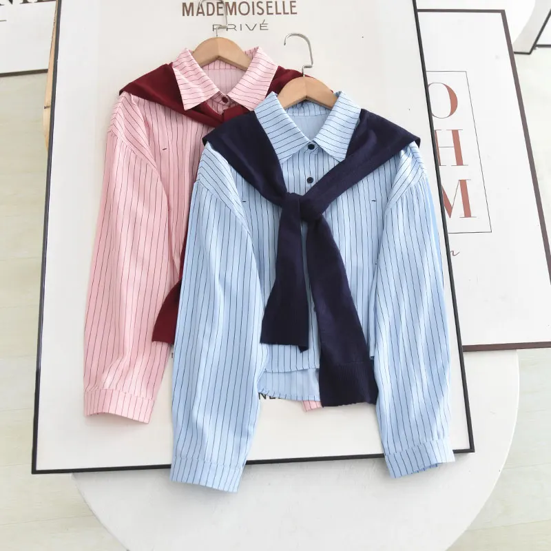 

Съемный воротник-шило, полосатый женский модный воротник, весна 2023, новинка Sle Agel, универсальная серия для колледжа Sle Fraance