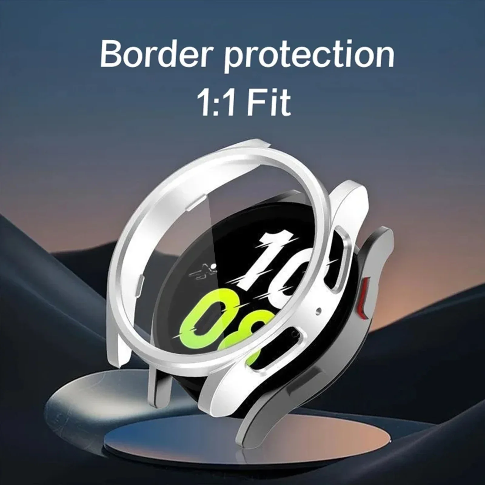 Glass+Case For Samsung Galaxy Watch 4/5/6 40mm 44mm Hard Bumper Shell For Galaxy Watch 6 Screen Protector Protective Cover 40 44