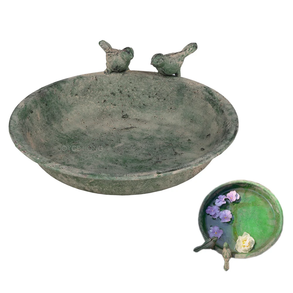 

HOME GARDEN DECORATION STORAGE TRAY DECOR BOWLS WITH BIRDS DECORATIVE FOR BIRDS FEEDING/CINDY/NUT