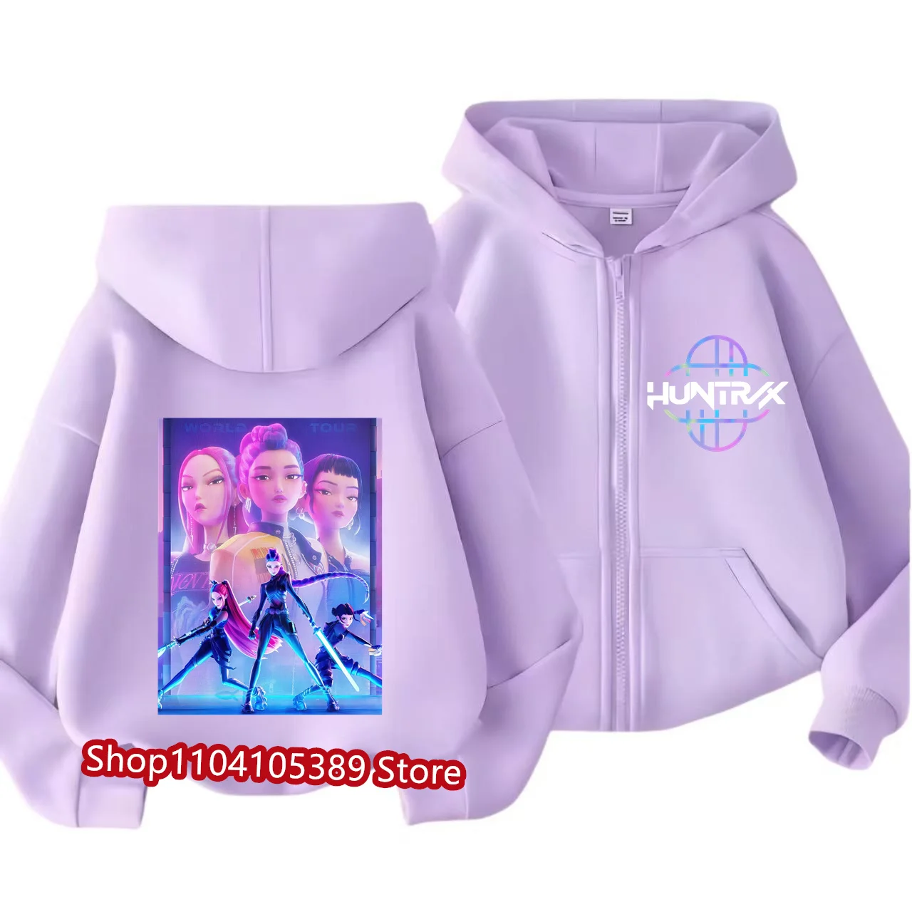 

New in Funny Zip Up Sweatshirts Kpop Demon Hunters Hoodie Children Clothes Kid Girl Boy Sweatshirt Zipper Hoody Baby Casual Top
