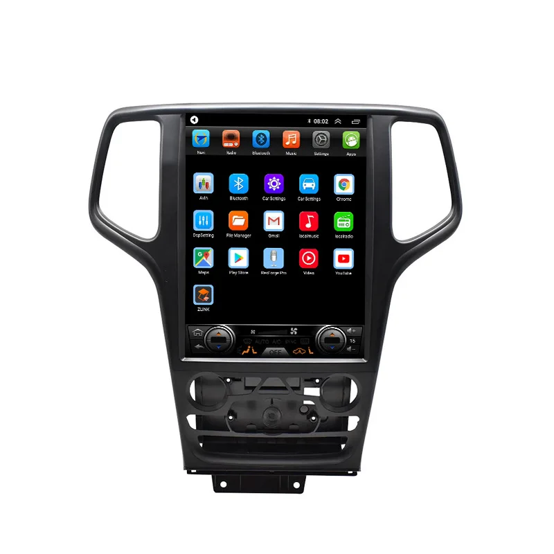 12.8 Inch Android Car Navigation For Jeep Grand Cherokee 2014‑2017, plug‑and‑play, Vertical Screen Car Multimedia Player