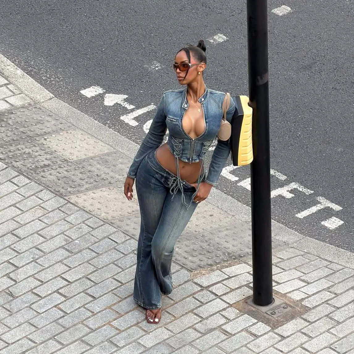 Tie Dye Two Piece - Crop Denim Jackets Coat Elegant 2