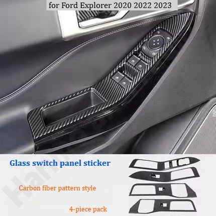 

for Ford Explorer 2020-2023 Glass switch panel sticker/interior armrest door bowl decorative sticker/modification accessories