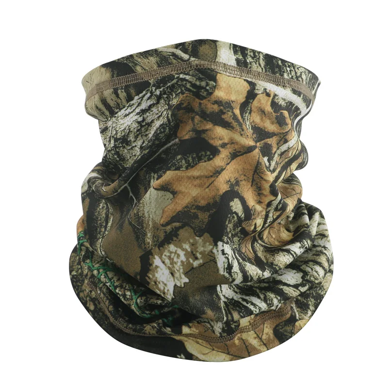 Tactical Camouflage Mask Outdoor Sports Mesh Neck Scarf Half Face Cover Neck Gaiter Camo Seamless Bandanas Neckerchief