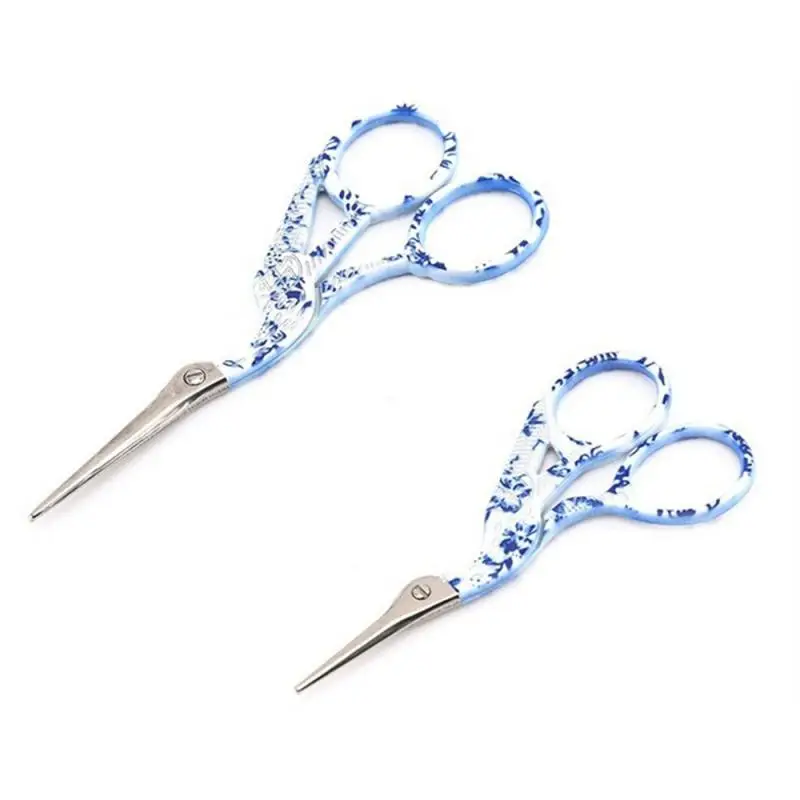 Crane Mouth Scissors Retro Cross Stitch Antique Black Vintage Cute Small Sewing Scissor Fishing Thread Cutting Fabric Shears