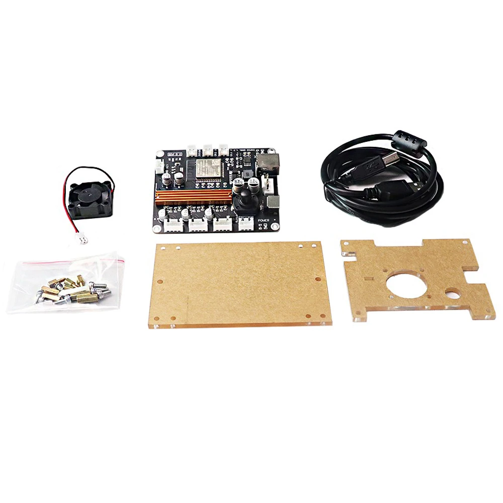 Esp32 placa de controle de máquina de gravação a laser cnc de núcleo duplo grbl placa de circuito porta usb para placa de controle de unidade integrada de 3 eixos