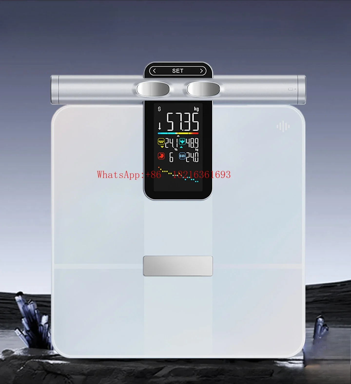 

20.26НОВИНКА: Интеллектуальные восьмиэлектродные весы для измерения жира в организме, специальные электронные весы для домашнего фитнеса и похудения.