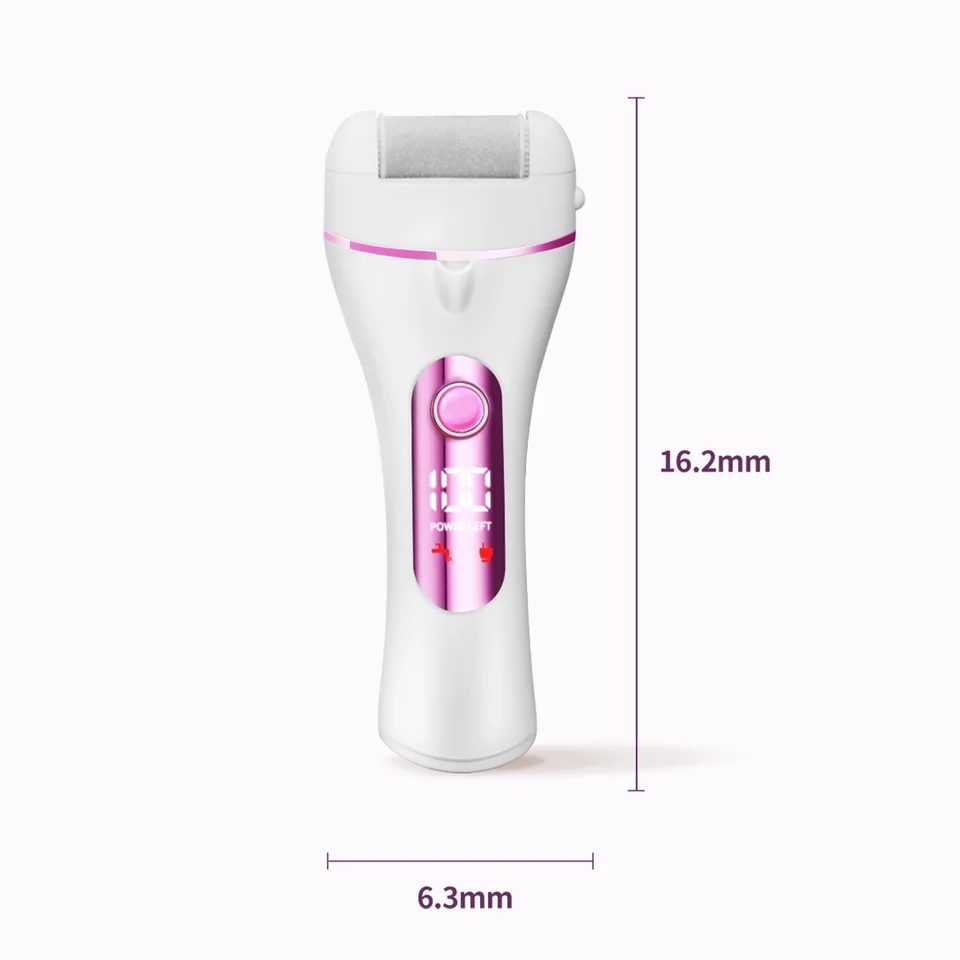 Removedor de callos eléctrico, Kit electrónico portátil recargable para pedicura de pies, depurador de pies impermeable, herramientas profesionales de pedicura